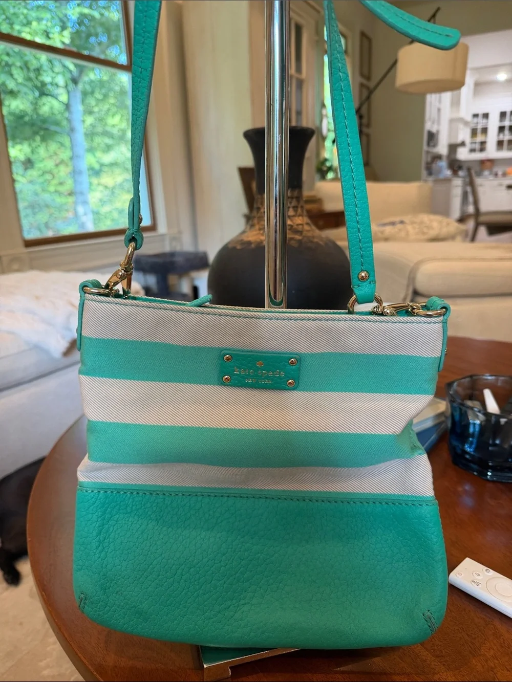 Kate Spade New York Grove Court Stripe Cora crossbody bag!!